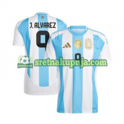 Muškarci Domaći Home Dresova Argentina Julian Alvarez 9 Copa America 2024 Kratkih Rukava