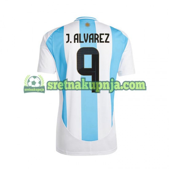 Muškarci Domaći Home Dresova Argentina Julian Alvarez 9 Copa America 2024 Kratkih Rukava