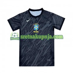 Muškarci Gostujući Away Golmanski Dresova Brazil Copa America 2024 Crno Kratkih Rukava