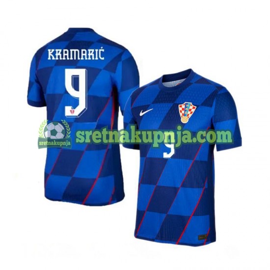 Muškarci Gostujući Away Dresova Hrvatska Andrej Kramaric 9 Euro 2024 Kratkih Rukava