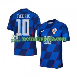 Muškarci Gostujući Away Dresova Hrvatska Luca Modric 10 Euro 2024 Kratkih Rukava