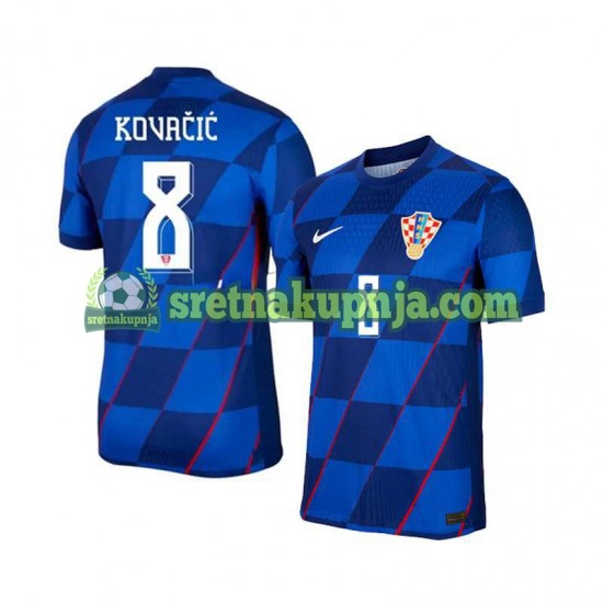 Muškarci Gostujući Away Dresova Hrvatska Mateo Kovacic 8 Euro 2024 Kratkih Rukava