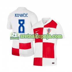 Muškarci Domaći Home Dresova Hrvatska Mateo Kovacic 8 Euro 2024 Kratkih Rukava