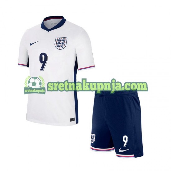 Dječja Domaći Home Dresova Engleska Harry Kane 9 Euro 2024 Kratkih Rukava