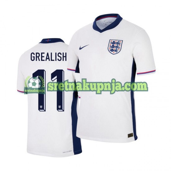 Muškarci Domaći Home Dresova Engleska Jack Grealish 11 Euro 2024 Kratkih Rukava