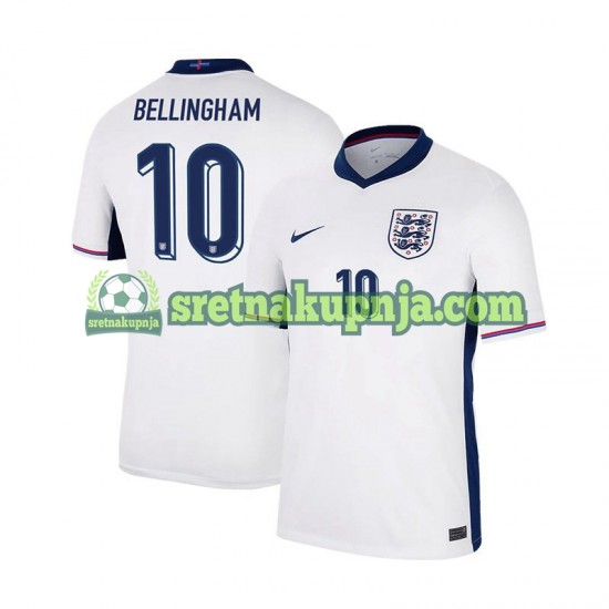 Muškarci Domaći Home Dresova Engleska Jude Bellingham 10 Euro 2024 Bijela Kratkih Rukava