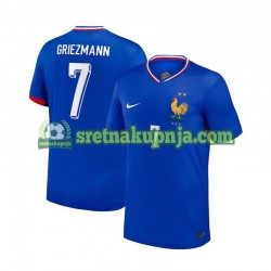 Muškarci Domaći Home Dresova Francuska Antoine Griezmann 7 Euro 2024 Plava Kratkih Rukava