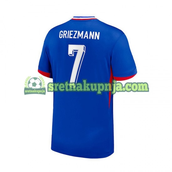 Muškarci Domaći Home Dresova Francuska Antoine Griezmann 7 Euro 2024 Plava Kratkih Rukava