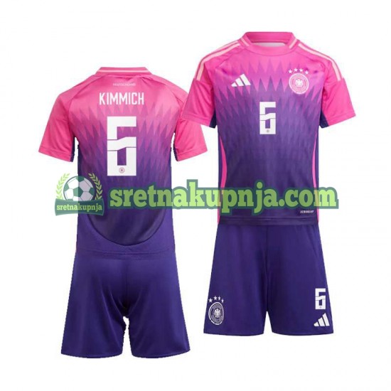 Dječja Gostujući Away Dresova Njemačka Joshua Kimmich 6 Euro 2024 Kratkih Rukava
