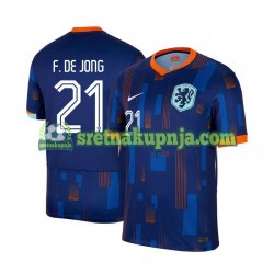 Muškarci Gostujući Away Dresova Nizozemska Frenkie de Jong 21 Euro 2024 Kratkih Rukava