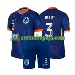 Dječja Gostujući Away Dresova Nizozemska Matthijs de Ligt 3 Euro 2024 Kratkih Rukava