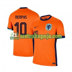 Muškarci Domaći Home Dresova Nizozemska Memphis Depay 10 Euro 2024 Kratkih Rukava