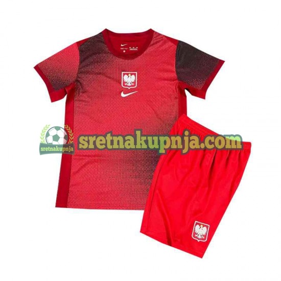 Dječja Gostujući Away Dresova Poljska Euro 2024 Kratkih Rukava