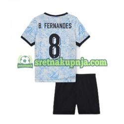 Dječja Gostujući Away Dresova Portugal Bruno Fernandes 8 Euro 2024 Kratkih Rukava