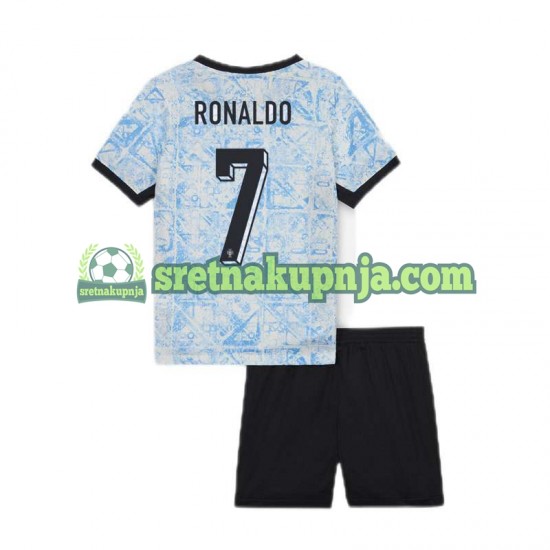 Dječja Gostujući Away Dresova Portugal Cristiano Ronaldo 7 Euro 2024 Kratkih Rukava