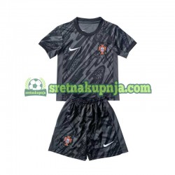 Dječja Gostujući Away Golmanski Dresova Portugal Euro 2024 Crno Kratkih Rukava Dječja Gostujući Away Golmanski Dresova Portugal Euro 2024 Crno Kratkih Rukava