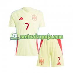 Dječja Gostujući Away Dresova Španjolska Alvaro Morata 7 Euro 2024 Kratkih Rukava