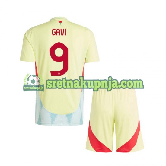Dječja Gostujući Away Dresova Španjolska Gavi 9 Euro 2024 Kratkih Rukava