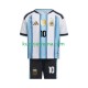 Dječja Domaći Home Dresova Argentina Lionel Messi 10 World Cup 2026 Kratkih Rukava