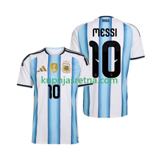 Muškarci Domaći Home Dresova Argentina Lionel Messi 10 World Cup 2026 Kratkih Rukava