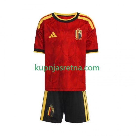 Dječja Domaći Home Dresova Belgija World Cup 2026 Kratkih Rukava