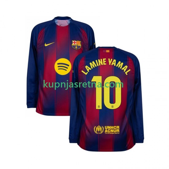Muškarci Domaći Home Dresova FC Barcelona Lamine Yamal 10 2025-2026 Dugim Rukavima