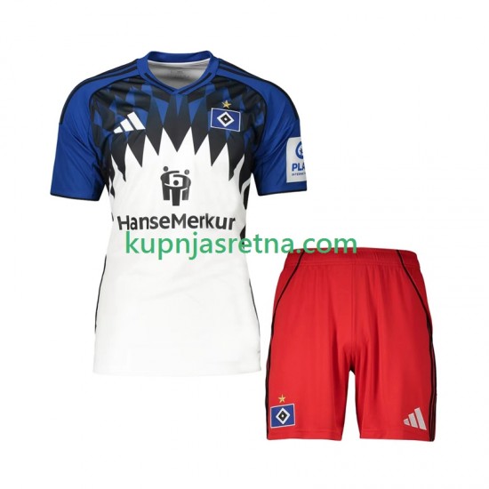 Dječja Domaći Home Dresova Hamburger SV 2025-2026 Kratkih Rukava