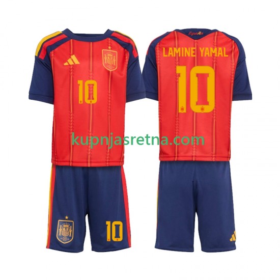 Dječja Domaći Home Dresova Španjolska Lamine Yamal 10 World Cup 2026 Kratkih Rukava