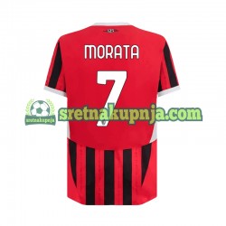 Muškarci Domaći Home Dresova AC Milan Alvaro Morata 7 2024-2025 Kratkih Rukava