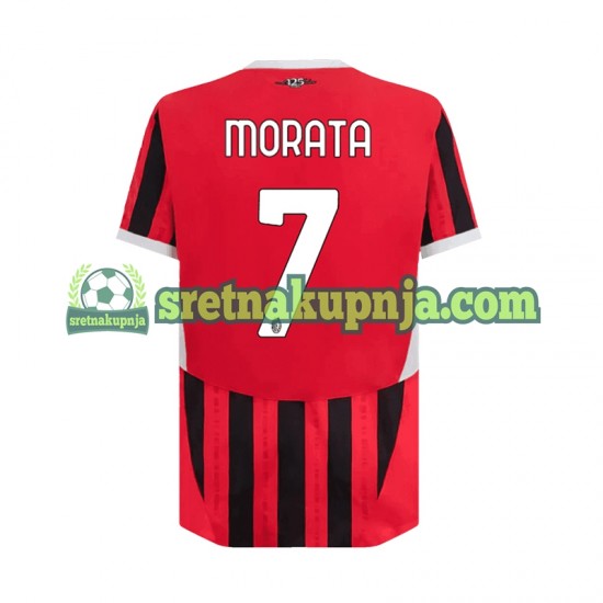 Muškarci Domaći Home Dresova AC Milan Alvaro Morata 7 2024-2025 Kratkih Rukava