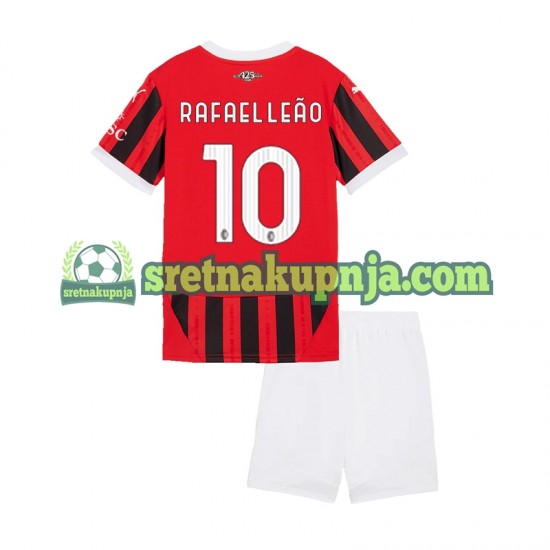Dječja Domaći Home Dresova AC Milan Rafael Leao 10 2024-2025 Kratkih Rukava