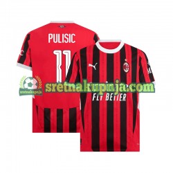 Muškarci Domaći Home Dresova AC Milan UCL Font PULISIC 11 2024-2025 Kratkih Rukava