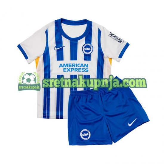 Dječja Domaći Home Dresova Brighton Hove Albion 2024-2025 Kratkih Rukava