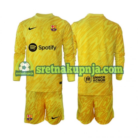 Dječja Gostujući Away Golmanski Dresova FC Barcelona 2024-2025 Dugim Rukavima