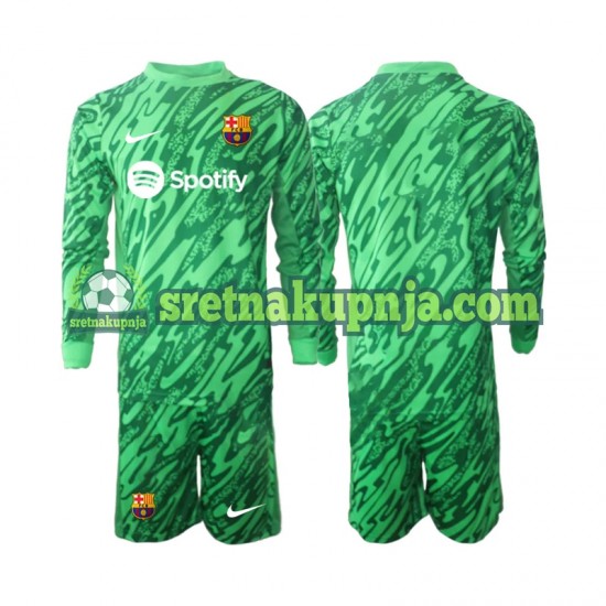 Dječja Domaći Home Golmanski Dresova FC Barcelona 2024-2025 zelena Dugim Rukavima