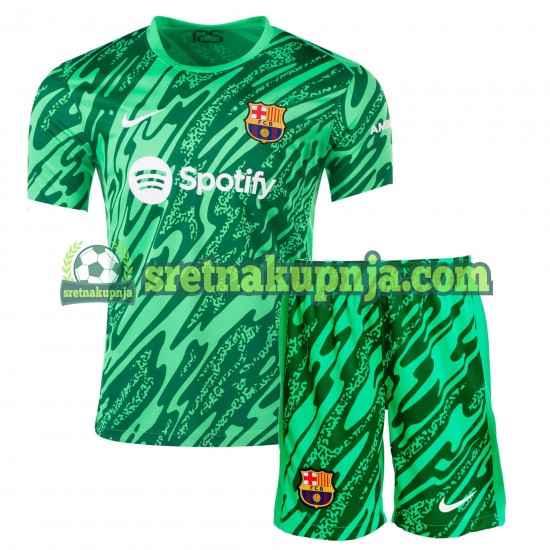 Dječja Domaći Home Golmanski Dresova FC Barcelona 2024-2025 zelena Kratkih Rukava