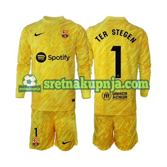 Dječja Gostujući Away Golmanski Dresova FC Barcelona Ter Stegen 1 2024-2025 Dugim Rukavima