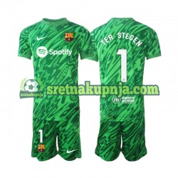 Dječja Domaći Home Golmanski Dresova FC Barcelona Ter Stegen 1 2024-2025 zelena Kratkih Rukava