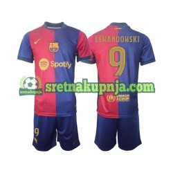 Dječja Domaći Home Dresova FC Barcelona UCL Font Robert Lewandowski 9 2024-2025 Kratkih Rukava Dječja Domaći Home Dresova FC Barcelona UCL Font Robert Lewandowski 9 2024-2025 Kratkih Rukava