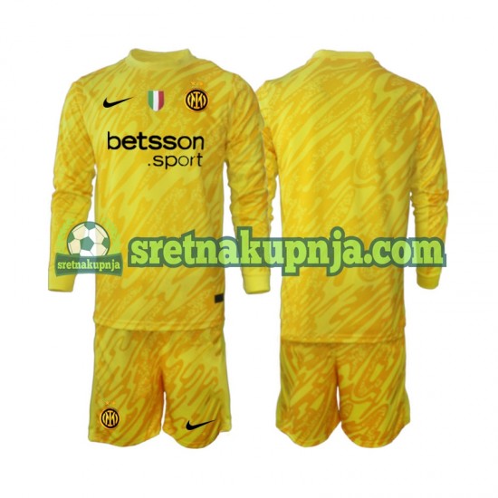 Dječja Gostujući Away Golmanski Dresova Inter Milan 2024-2025 Dugim Rukavima