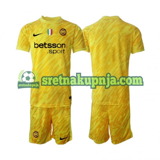 Dječja Gostujući Away Golmanski Dresova Inter Milan 2024-2025 Kratkih Rukava