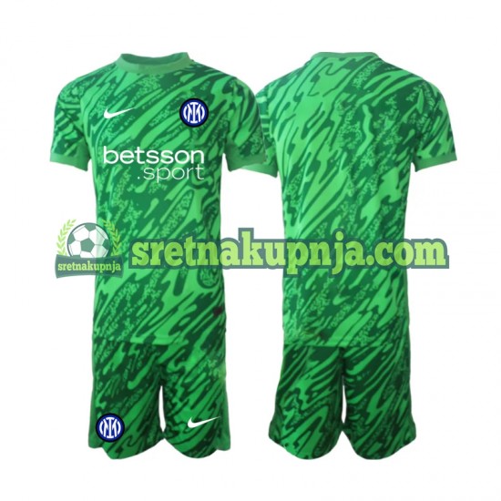 Dječja Domaći Home Golmanski Dresova Inter Milan 2024-2025 Kratkih Rukava
