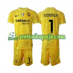 Dječja Gostujući Away Golmanski Dresova Inter Milan Yann Sommer 1 2024-2025 Kratkih Rukava