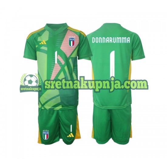 Dječja Gostujući Away Golmanski Dresova Italija Donnarumma 1 Euro 2024 Kratkih Rukava