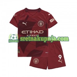 Dječja Treći Dresova Manchester City Erling Haaland 9 2024-2025 Kratkih Rukava
