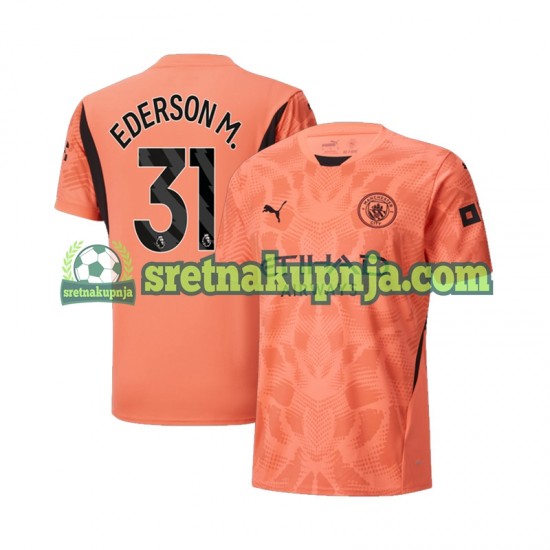 Muškarci Gostujući Away Golmanski Dresova Manchester City Ederson Moraes 31 2024-2025 Kratkih Rukava