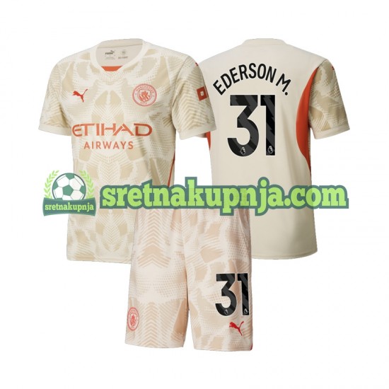 Dječja Treći Golmanski Dresova Manchester City Ederson Moraes 31 2024-2025 Kratkih Rukava