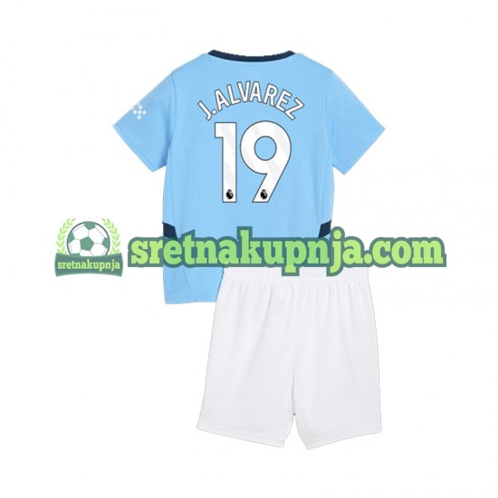 Dječja Domaći Home Dresova Manchester City Julian Alvarez 19 2024-2025 Kratkih Rukava