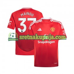 Muškarci Domaći Home Dresova Manchester United Kobbie Mainoo 37 2024-2025 Crvena Kratkih Rukava