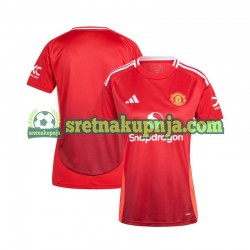 Žene Domaći Home Dresova Manchester United 2024-2025 Crvena Kratkih Rukava